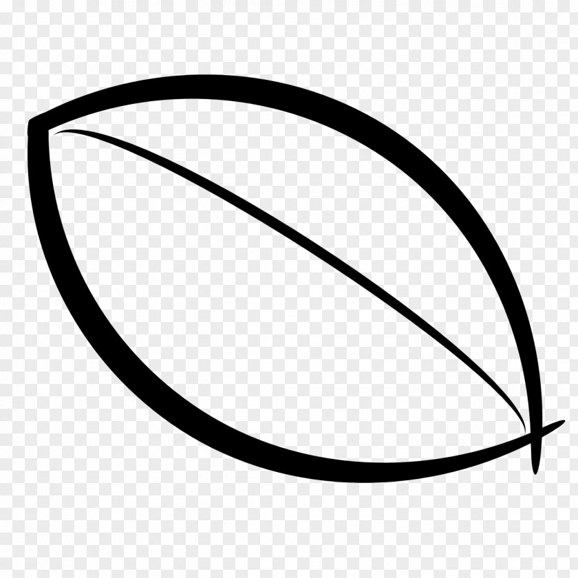Symbol Blackandwhite Circle Leaf PNG