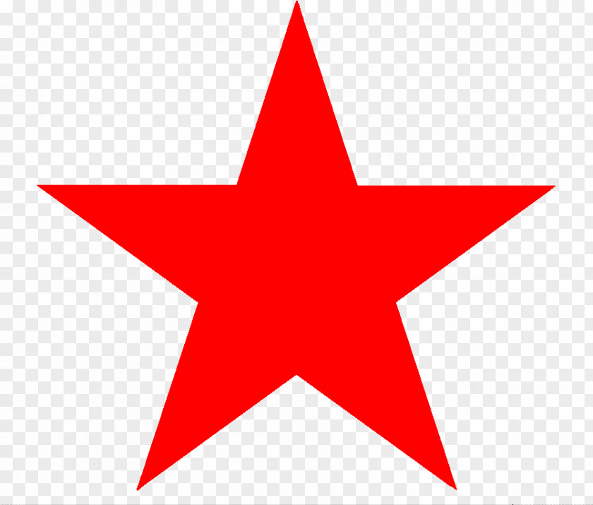 Symmetry Carmine Red Star PNG