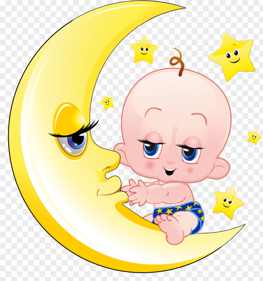 Child Infant Moon PNG