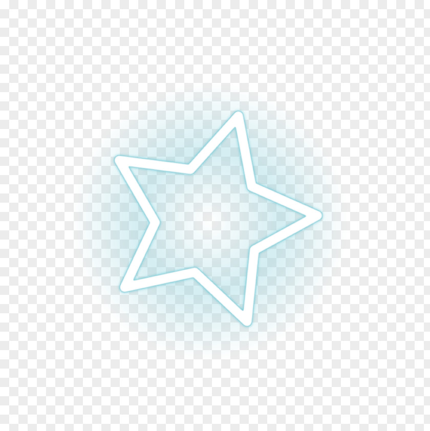 Vector Neon Stars Triangle Star Font PNG