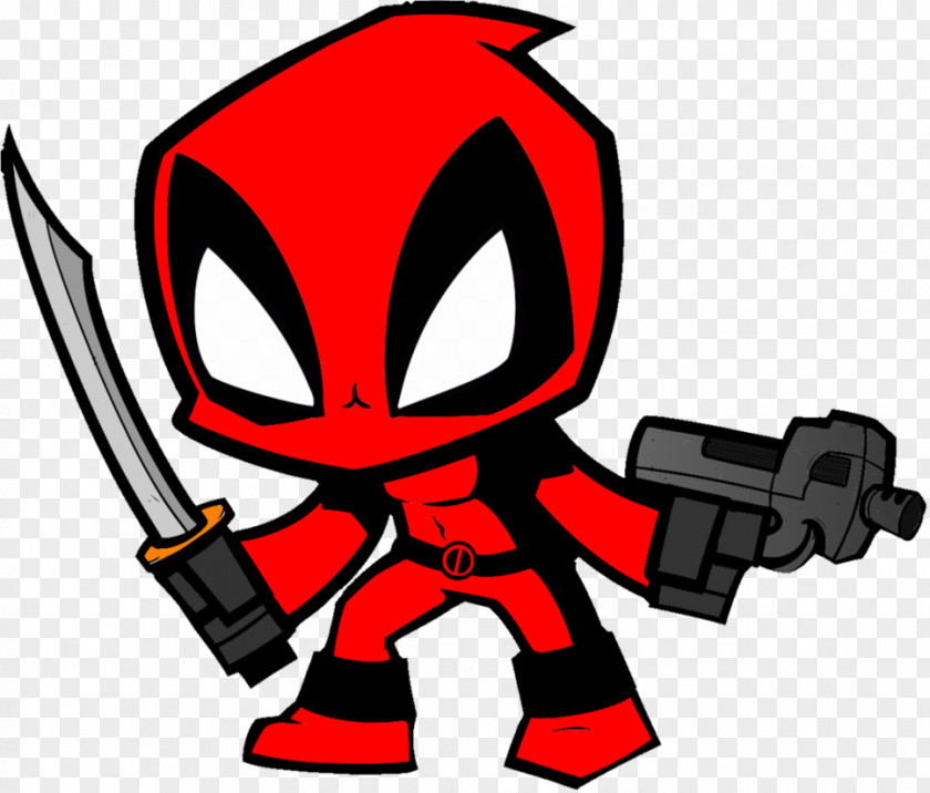 Animated Deadpool Cliparts T-shirt Decal Bumper Sticker PNG