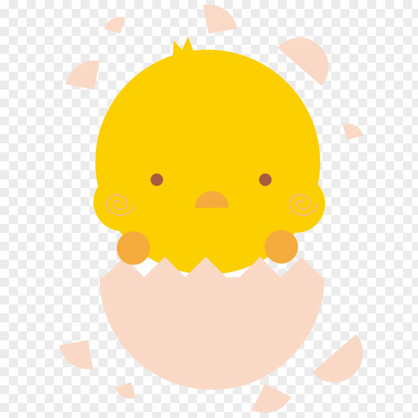 Cute Chick Chicken Dog Eggshell PNG