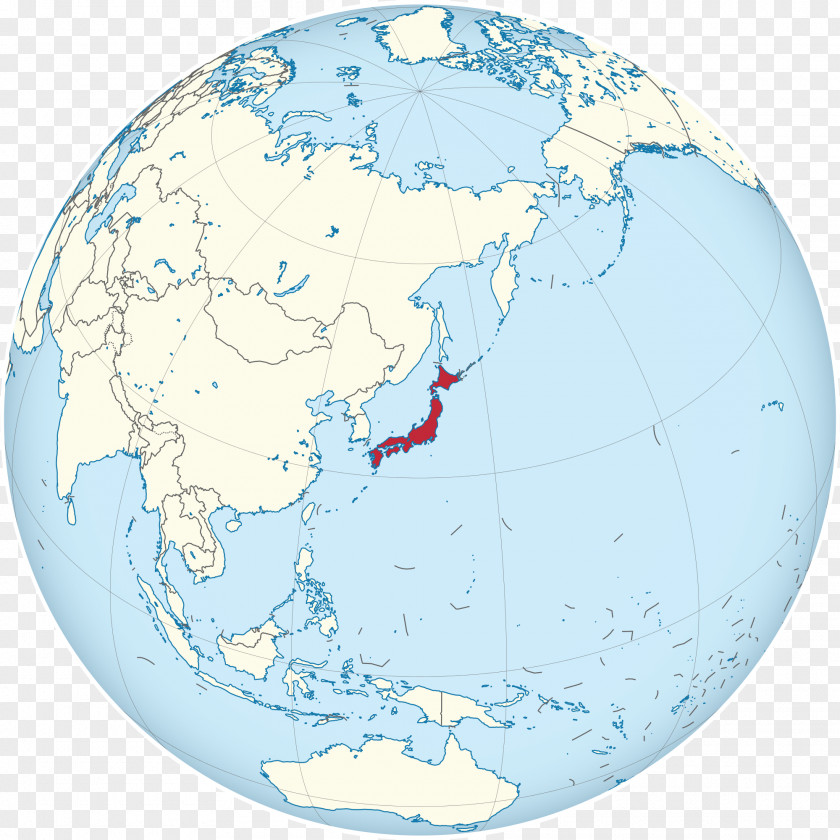 Globe Japan World Map PNG