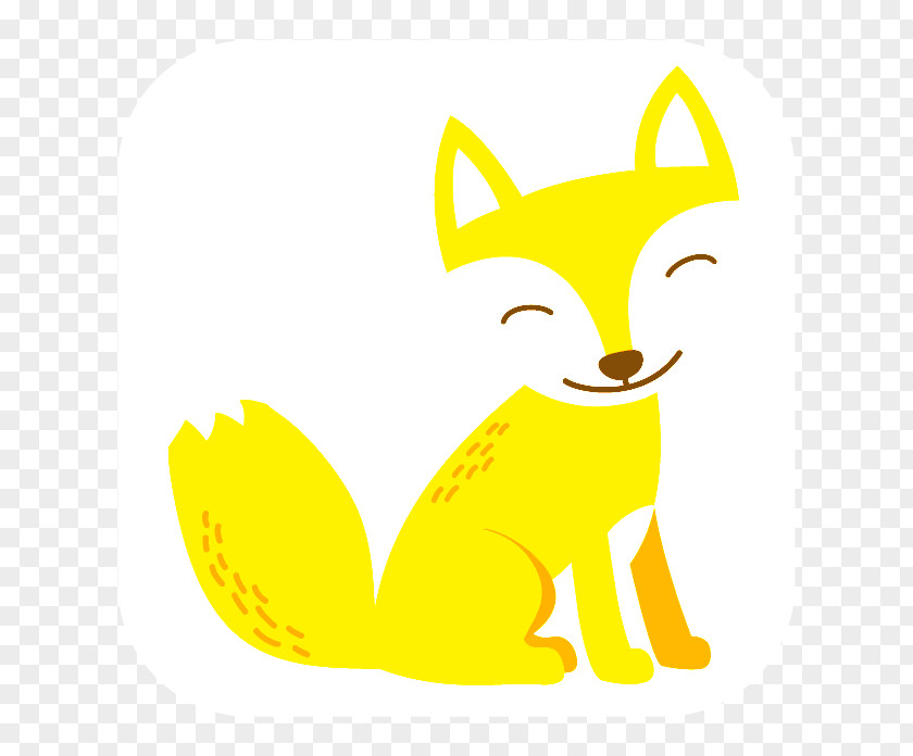 Kit Fox Tail Fennec Red Cartoon Yellow PNG