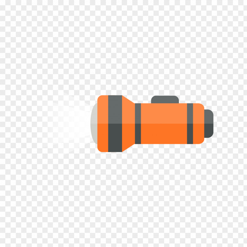 Orange Flashlight Icon PNG