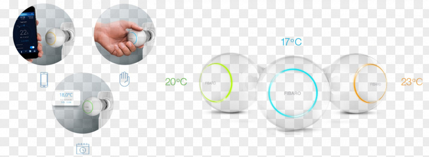 Thermostat Fibaro The Heat Controller Starter Pack ZW5 EU Z-Wave White Heating Radiators Thermostatic Radiator Valve PNG