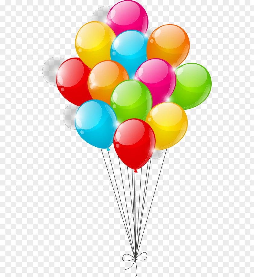 Vector Colorful Balloons Toy Balloon Clip Art PNG