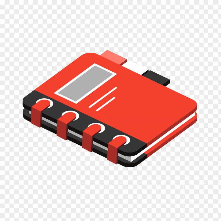 Vector Red Notebook Laptop Euclidean PNG