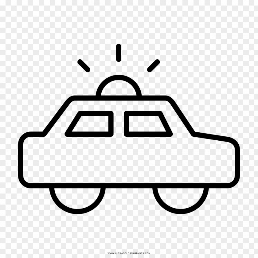 Car Police Drawing PNG