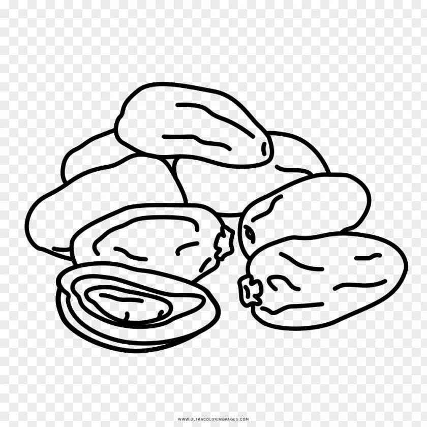 Dried Dates Coloring Book Drawing Ausmalbild Black And White PNG