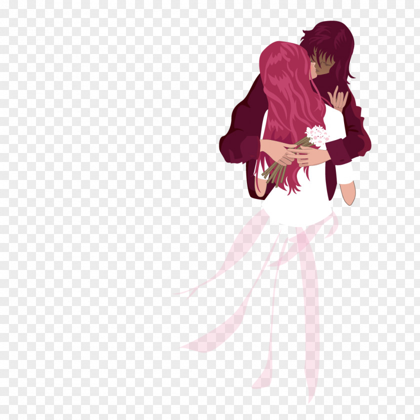 Kissing Couple Kiss Hug Significant Other PNG