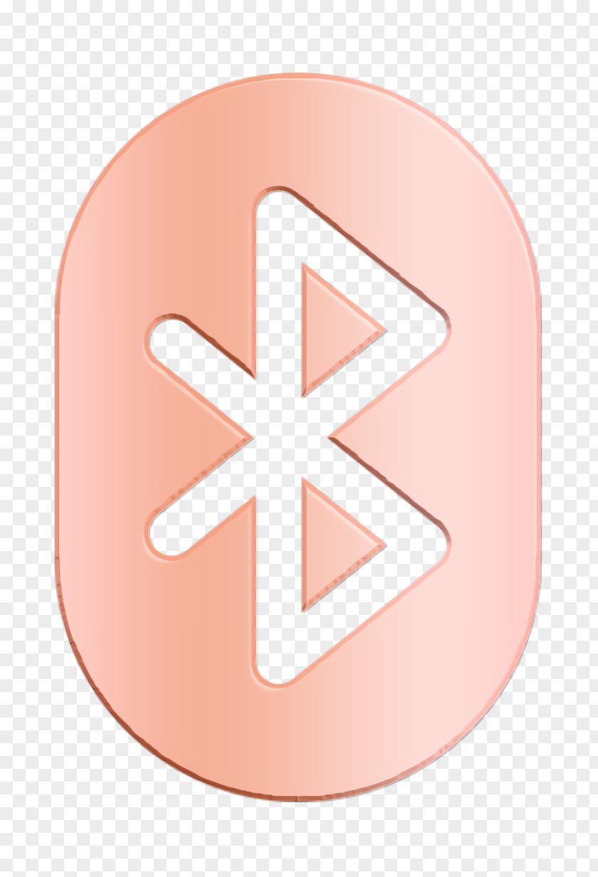 Logo Icon Wireless Bluetooth With Background PNG