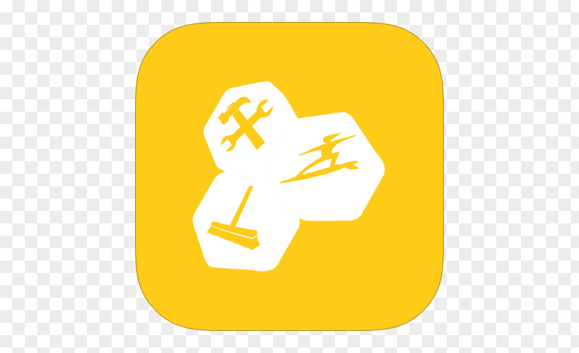 MetroUI Apps Tune Up Utilities Area Text Symbol Yellow PNG