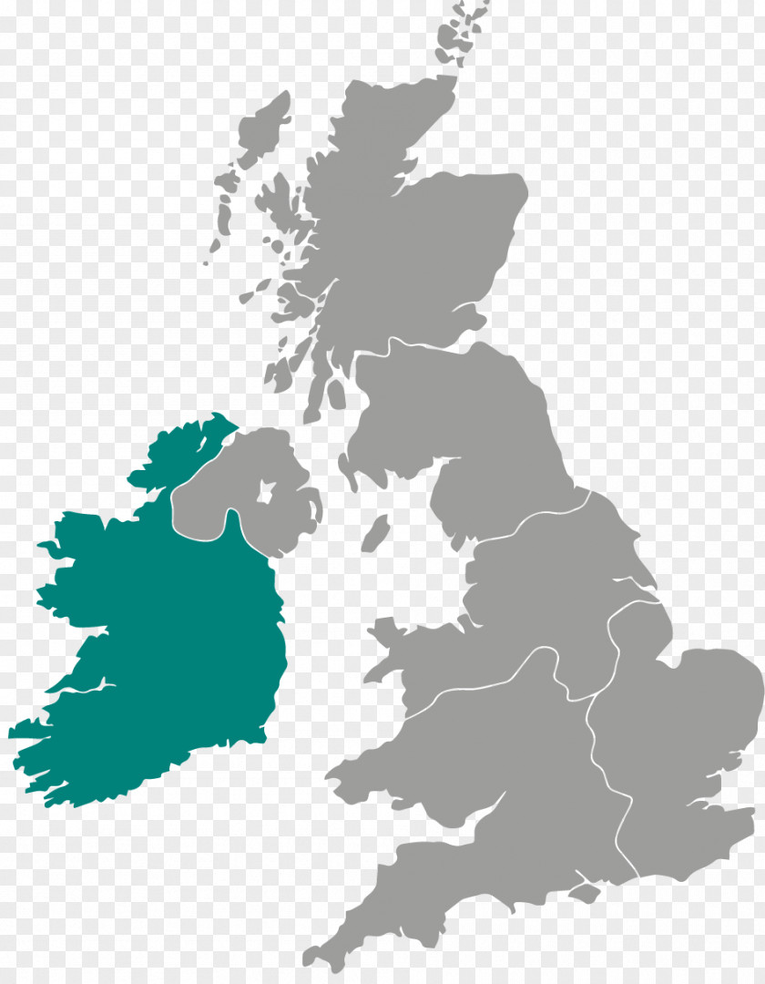 England British Isles Vector Graphics Map Illustration PNG