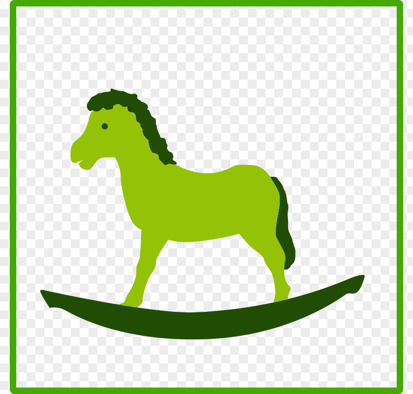 Green Horse Cliparts Canvas Print Clip Art PNG