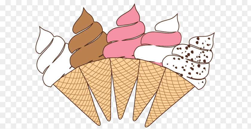 Ice Scream Cream Cones Soft Serve Clip Art PNG