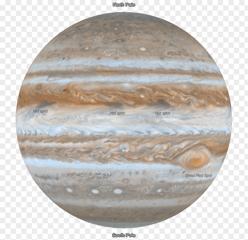 Jupiter Globe Juno Planet Voyager Program PNG