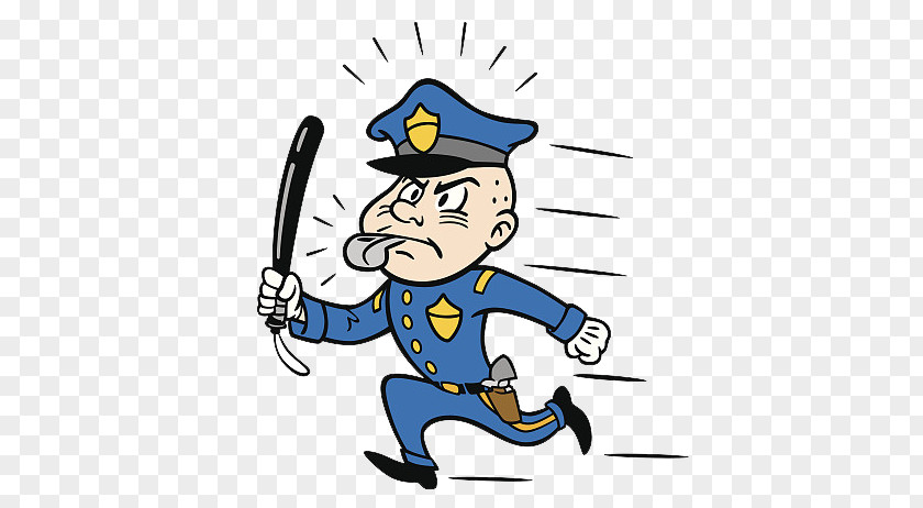 Policemen Patrolling And Running Police Officer Baton Clip Art PNG