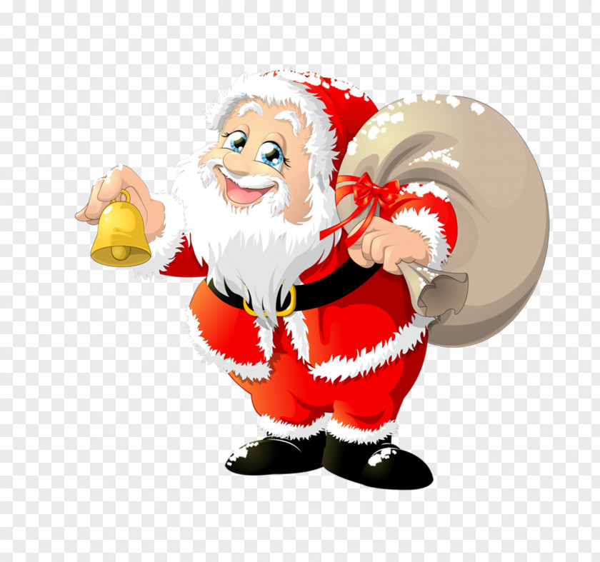 Santa Claus Decoration Material Gift Christmas Stock Illustration PNG