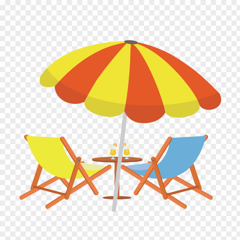Vector Beach Chair PNG