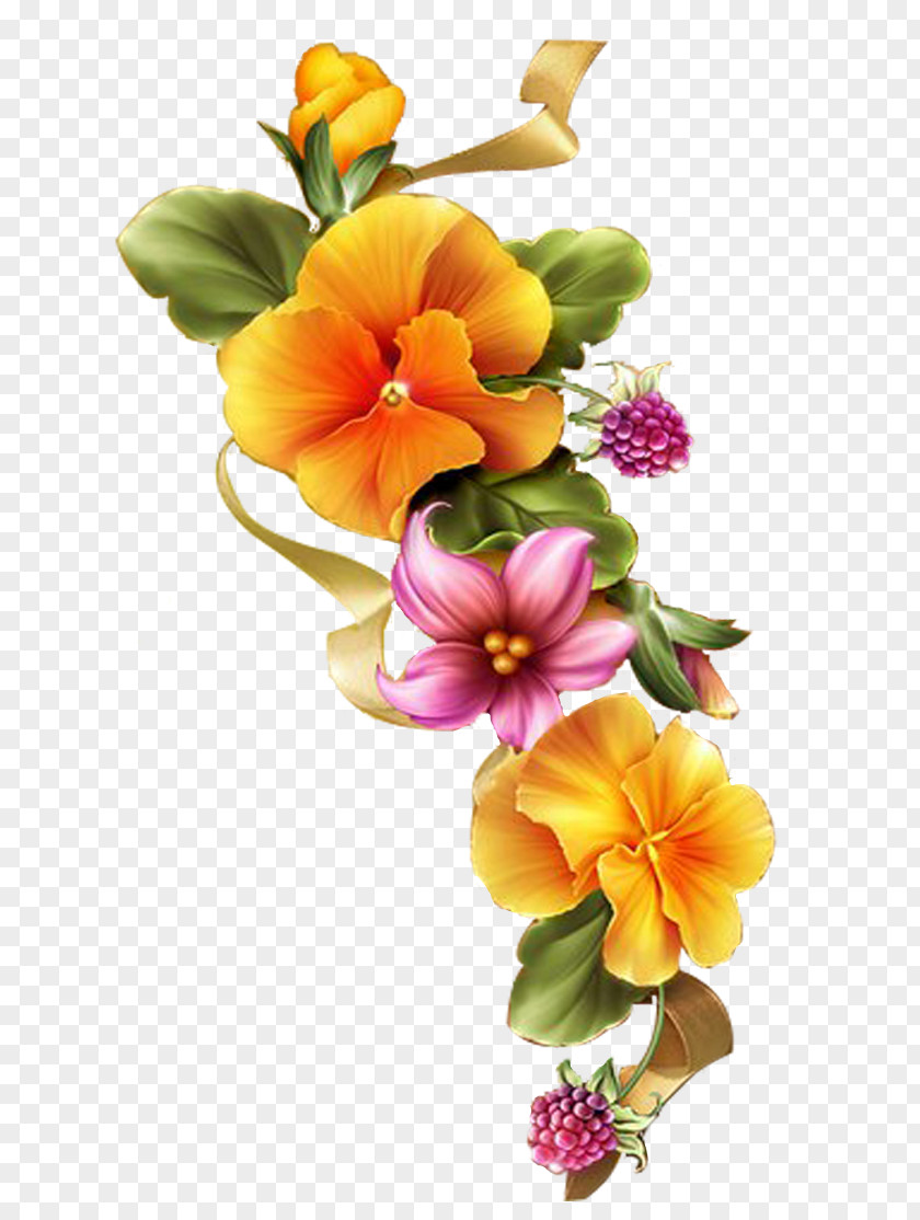 Flower Floral Design Paper Embroidery Painting PNG