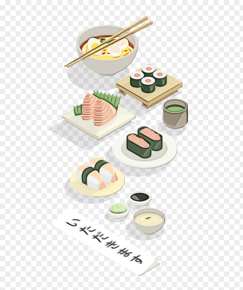 Side Dish Tableware Sushi PNG