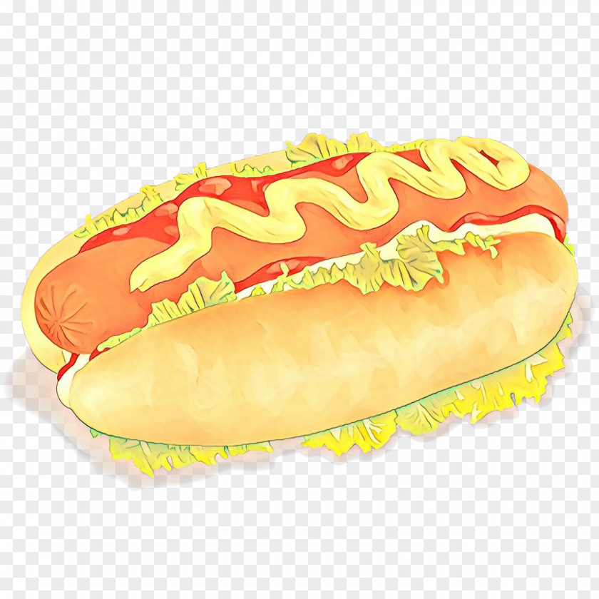 Chicagostyle Hot Dog Baked Goods Junk Food Cartoon PNG