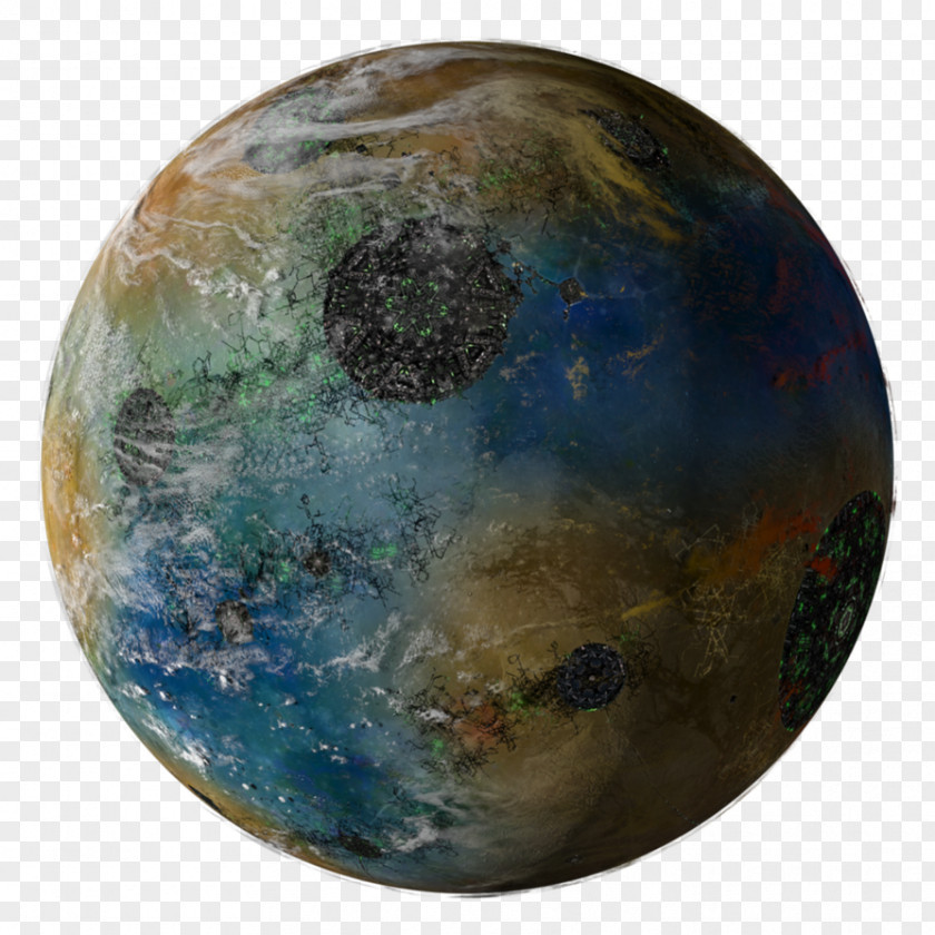 Dry Land Earth Planet Rendering PNG