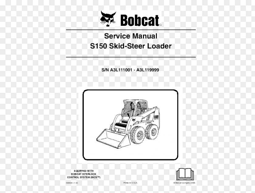 Excavator Bobcat Company Skid-steer Loader Compact Tracked PNG
