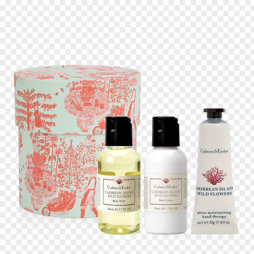 Gift Collection Lotion Caribbean Crabtree & Evelyn Wildflower Perfume PNG