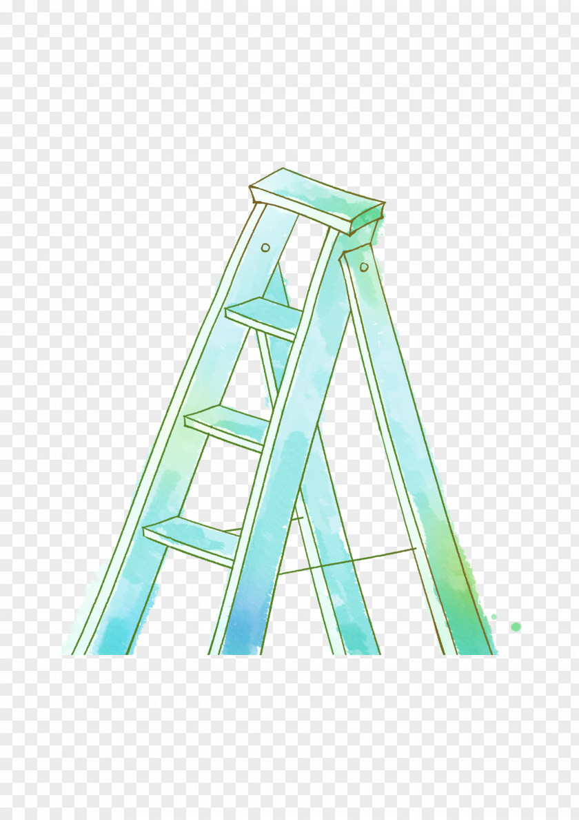 Hand-painted Ladder Illustration PNG
