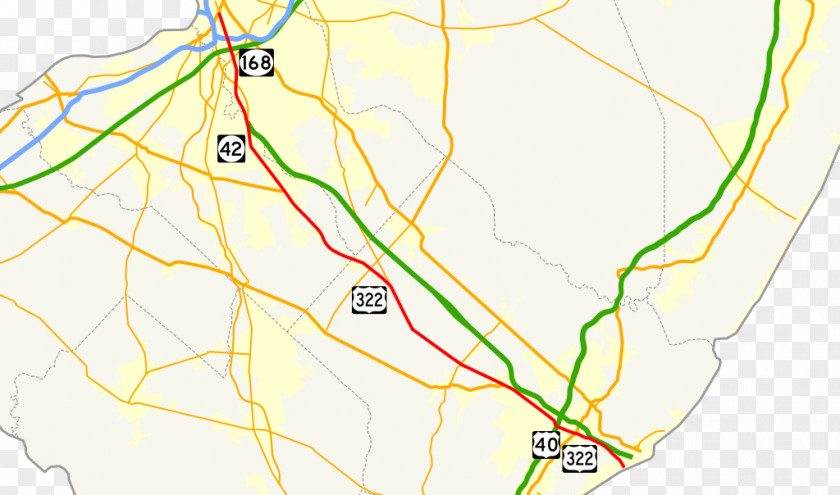 Map Road Black Horse Pike U.S. Route 322 PNG