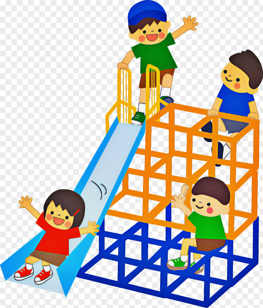 Outdoor Play Equipment Ladder School Building Cartoon PNG
