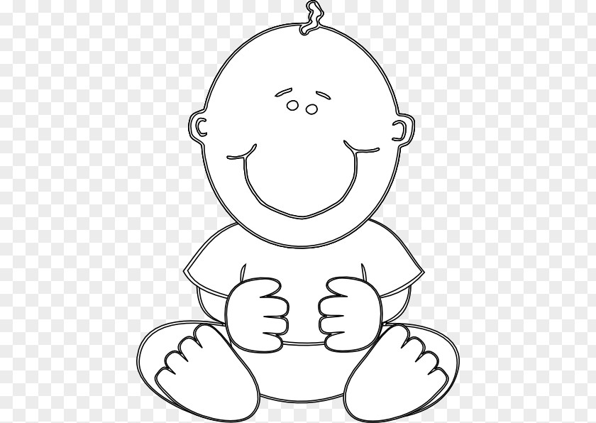 Baby Outline Coloring Book Infant Child Boy PNG