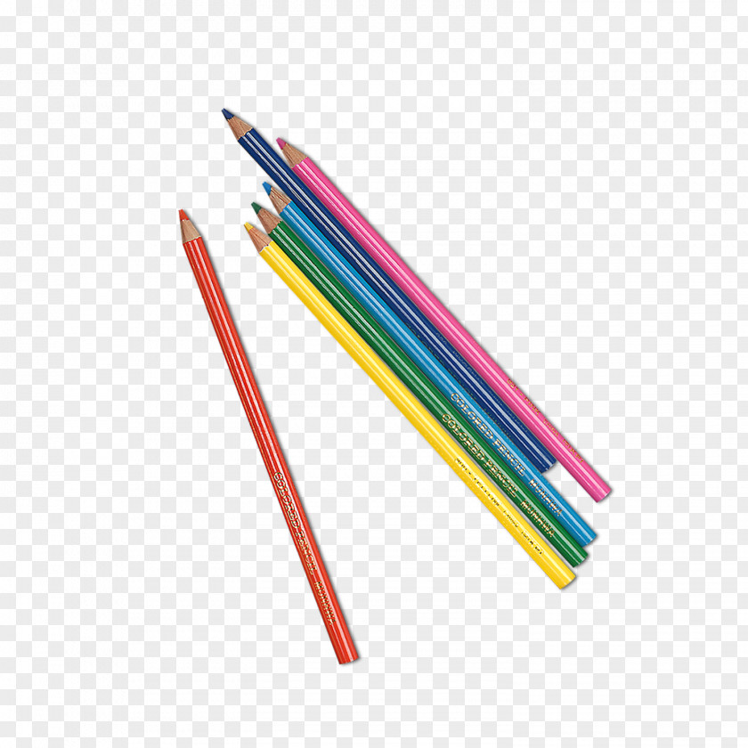 Color Pencil Material Picture Colored PNG