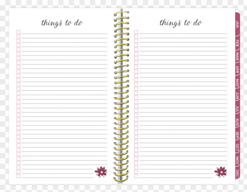 DAILY PLANNER Personal Organizer Planning Calendar Diary PNG