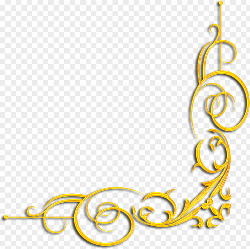 Gold Border Ornament Picture Frames Drawing PNG