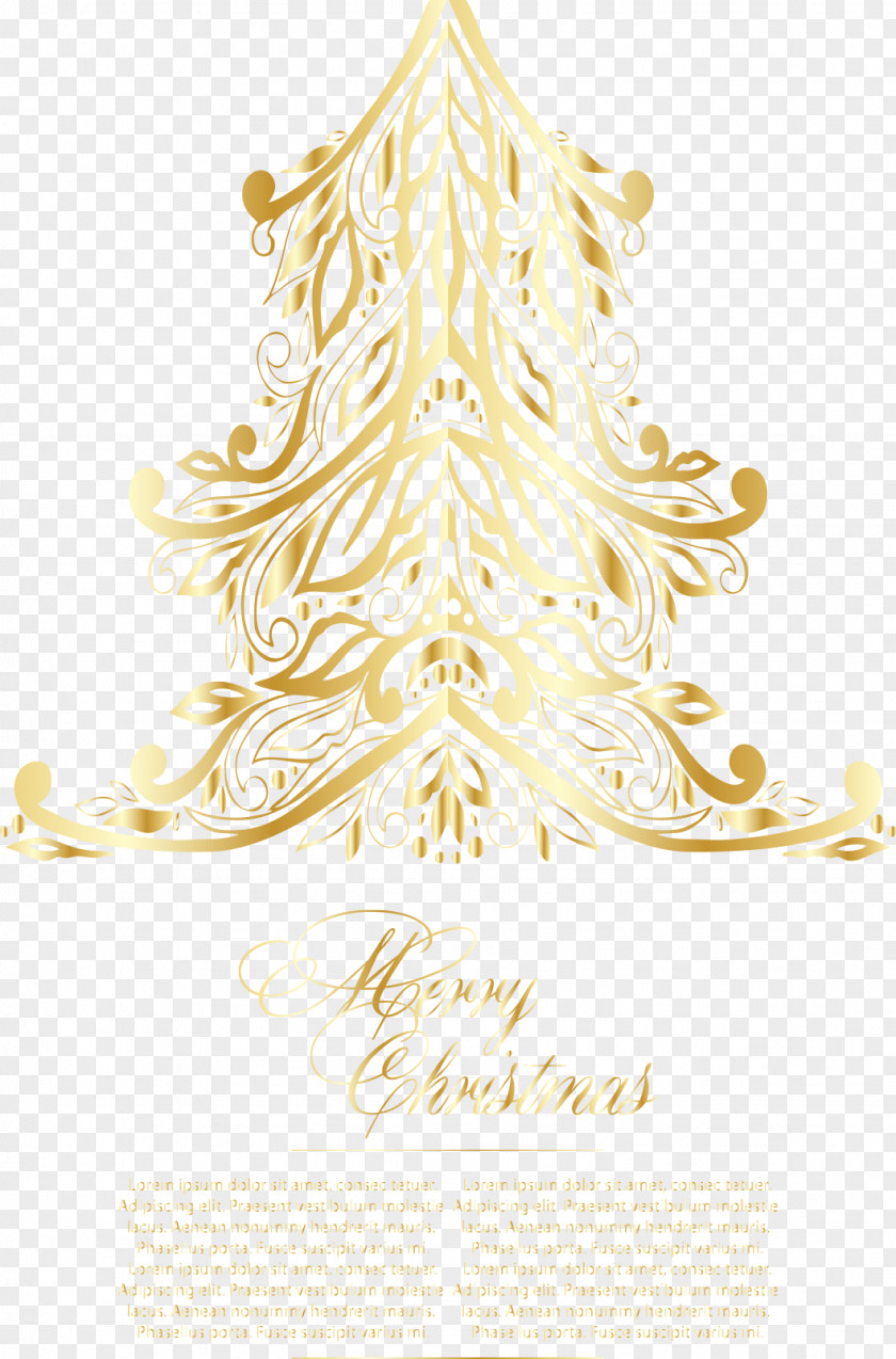 Greeting Christmas Tree Vector Illustration Euclidean PNG