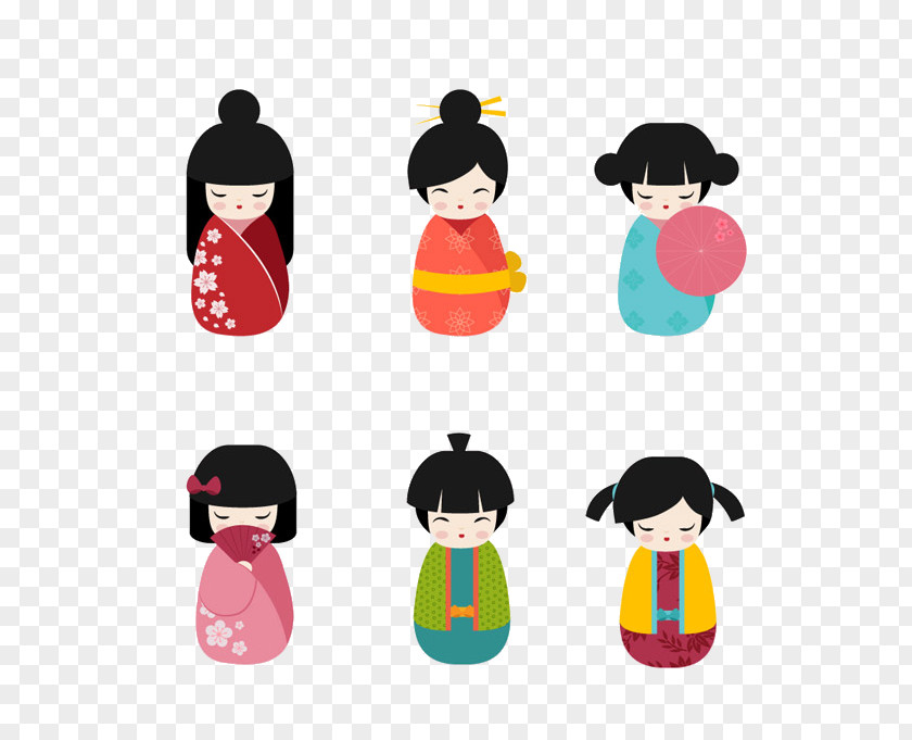 Japanese Dolls Kokeshi China Doll PNG