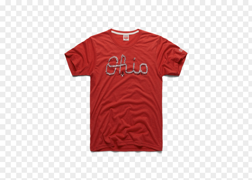 T-shirt Ohio State University Marching Band Script Sleeve PNG