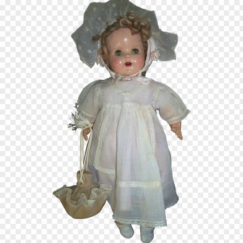 Doll Figurine Dress Vintage Clothing Toddler PNG