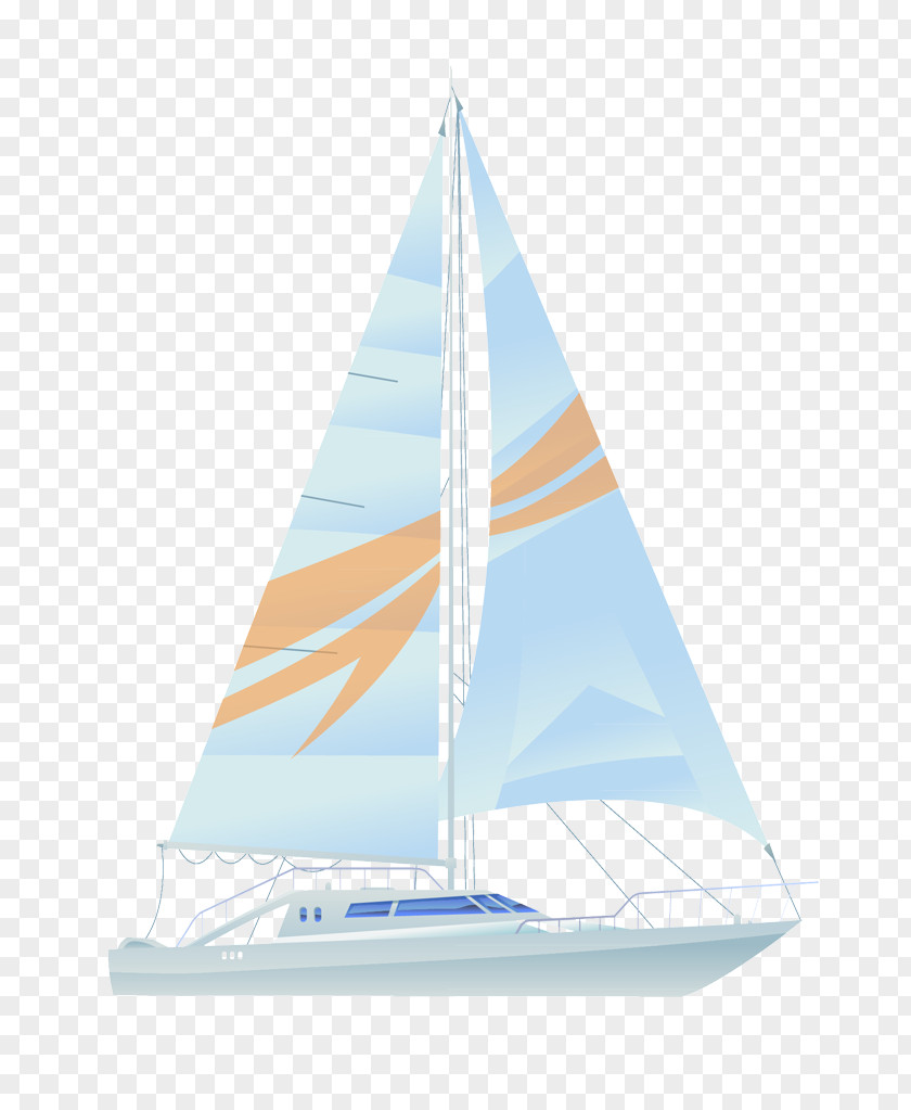 Blue Sail Sailing Download PNG