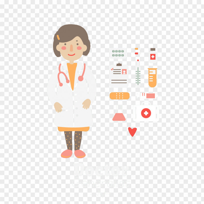 Female Doctor Free HD Clip Buckle Cartoon Physician PNG