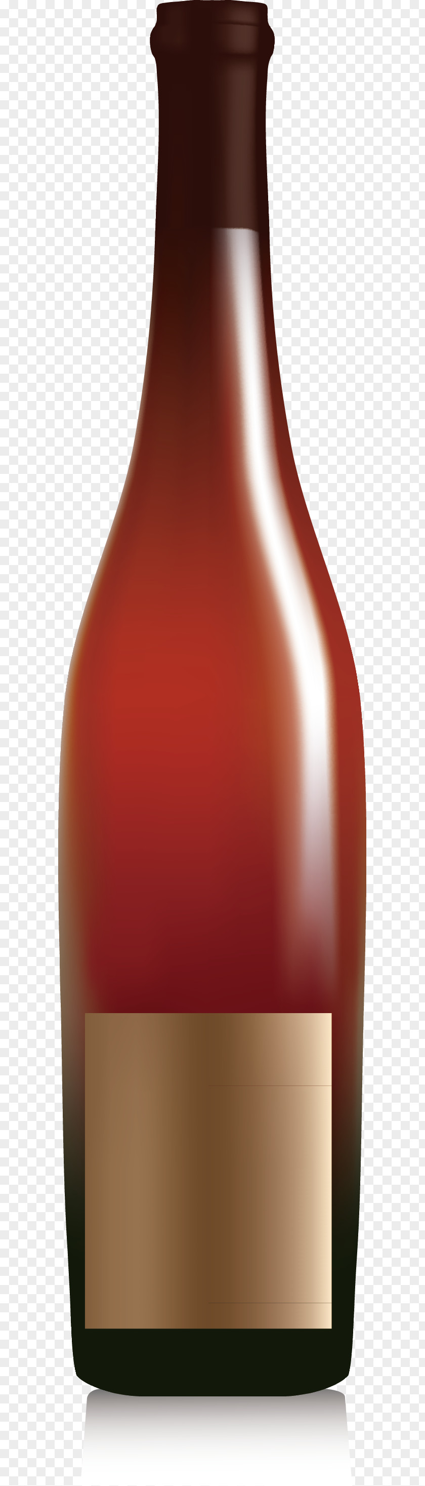 Red Wine Bottle Decoration Design Glass PNG