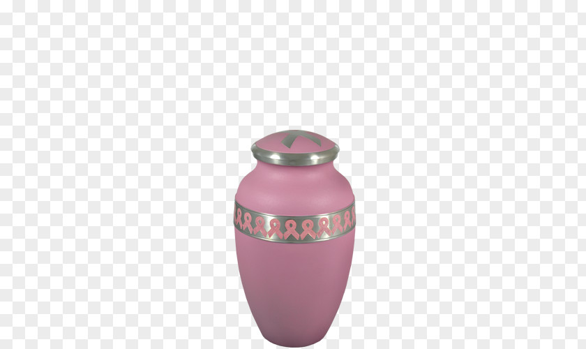 Vase Bestattungsurne Pink Ribbon Cremation PNG