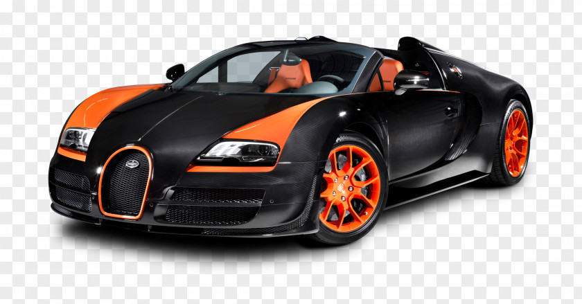 Car Bugatti Veyron Sports 8-cylinder Line PNG