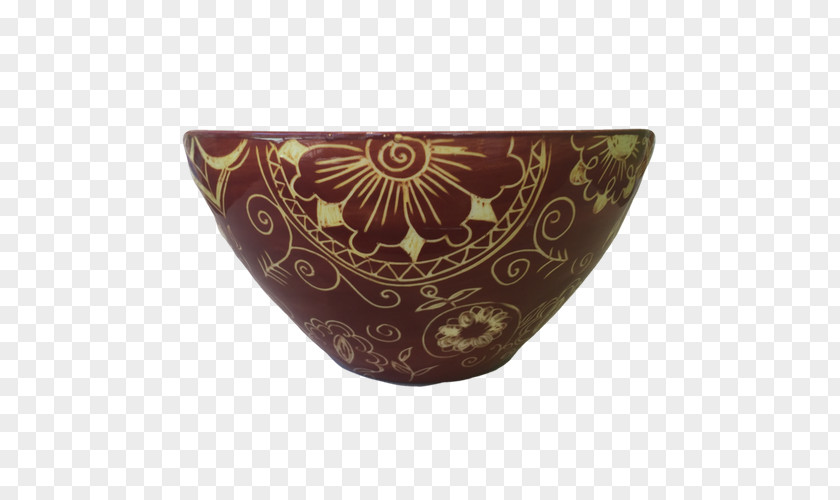 Ceramic Bowl Stencil Sgraffito Pottery PNG
