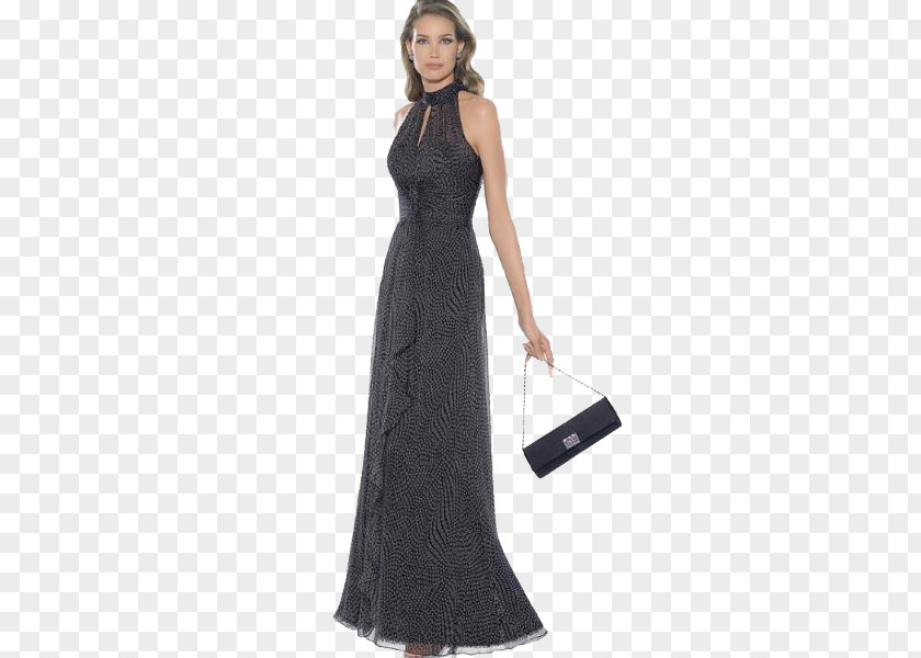 Long Rope Woman In Evening Dress Gown Painting Little Black PNG