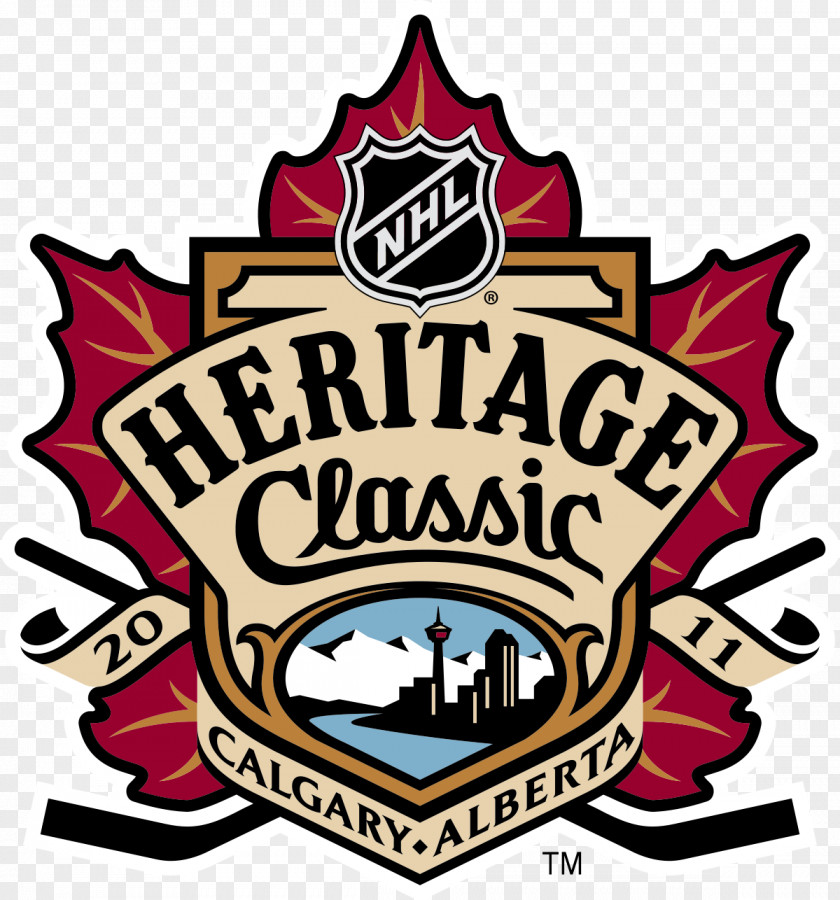 NHL Heritage Classic Logo Montreal Canadiens Calgary Flames Brand PNG