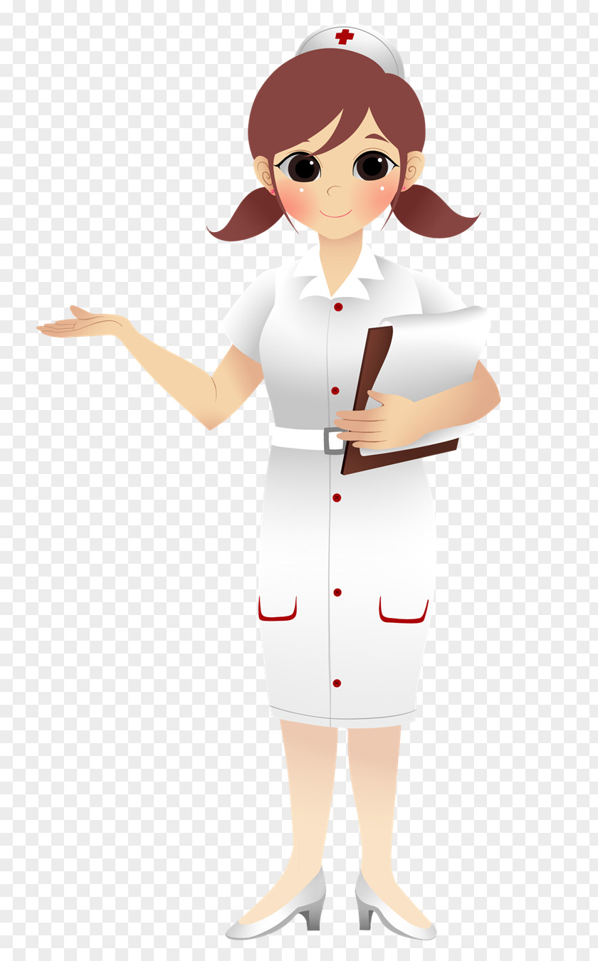 Cartoon Hospital Nursing Nurse Uniform Clip Art PNG